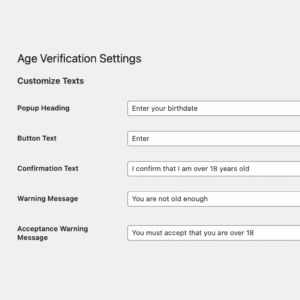 Age Verification (+18)