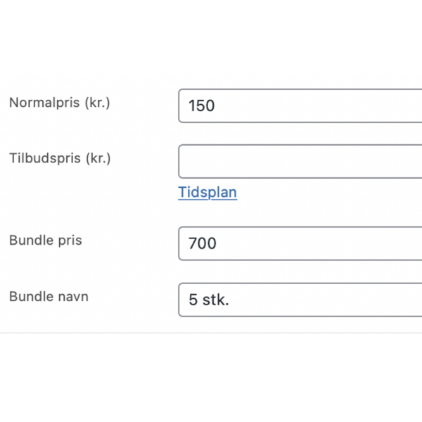 Woo Extra price option